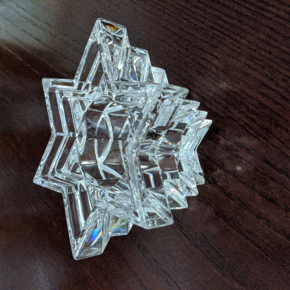 WMF 3D Crystal Candleholder Shooting Star Lead